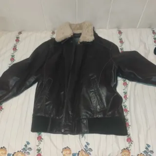 Cazadora Aviador Marrón Hombre