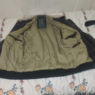 Cazadora Aviador Marrón Hombre