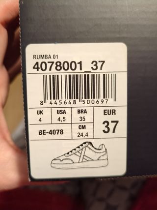 Zapatillas Munich Rumba Talla 37