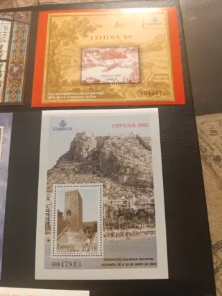 Lote 5 Hojitas Sellos España Nuevos