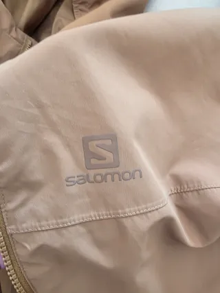 Chubasquero Salomon XL Marrón como nuevo