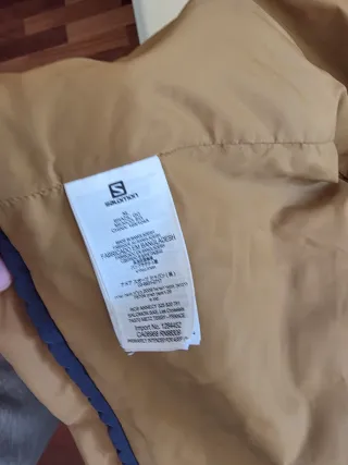 Chubasquero Salomon XL Marrón como nuevo