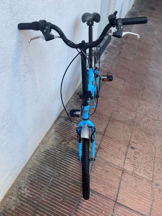 Bicicleta Plegable Azul