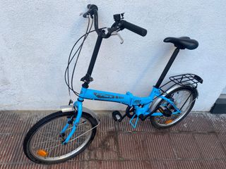 Bicicleta Plegable Azul