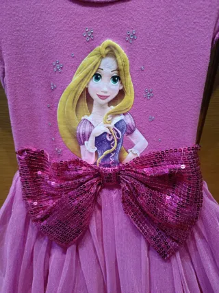 Vestido Tutú Princesa Rapunzel