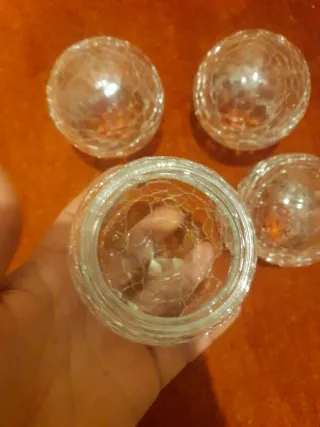 Repuestos lámpara cristal agrietado