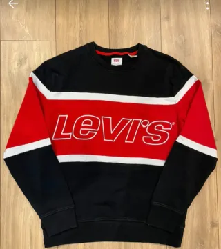 Sudadera Levi's Negra, Roja y Blanca