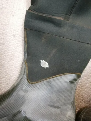 Vadeador de pesca verde