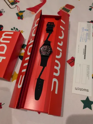 Reloj Swatch SIR RED Negro/Rojo