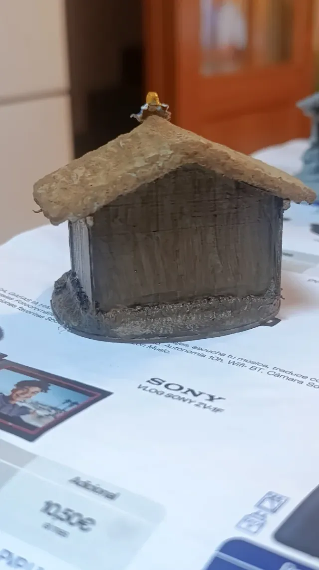 Belén artesanal pintado a mano