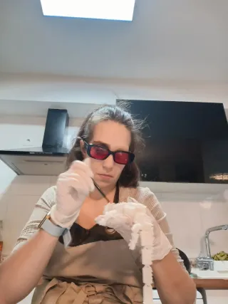 Belén artesanal pintado a mano