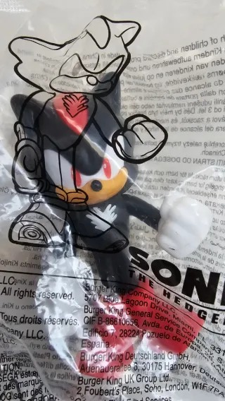 Figura Shadow Sonic Burger King sin abrir