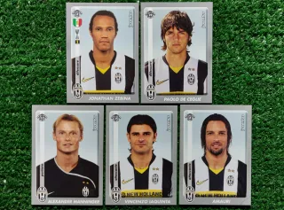 5 figurine Juventus Panini 2008/09