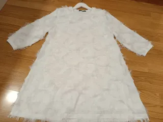 Vestido fiesta blanco mujer talla única