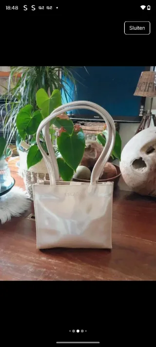 Bolso Escada Fiesta Mini Beige