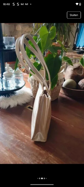 Bolso Escada Fiesta Mini Beige