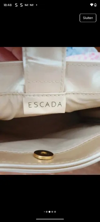 Bolso Escada Fiesta Mini Beige