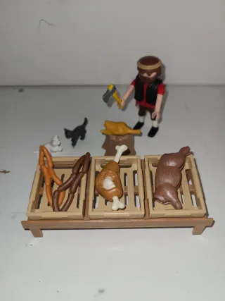 Lote 130. Carnicero playmobil