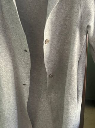 Abrigo COS gris largo lana