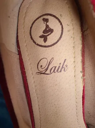 Tacones terciopelo rojo talla 38