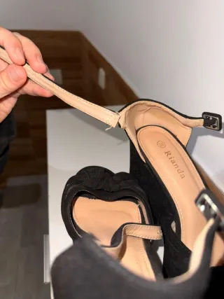 Sandalias PAYMA cuña esparto beige