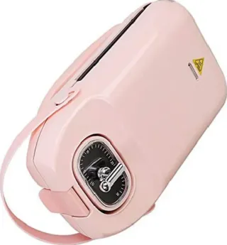 Sandwichera Eléctrica Antiadherente Rosa