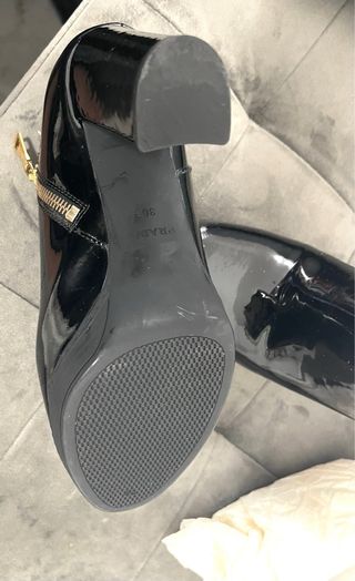 Stivaletti Prada Pelle Vernice Neri 36.5 non trat.