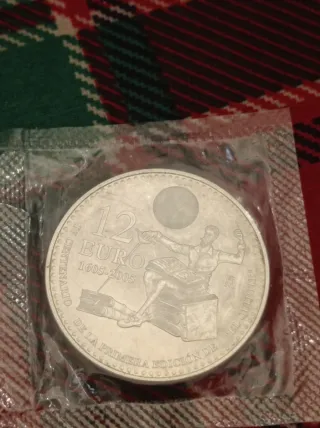 Moneda 12€ Plata IV Centenario El Quijote