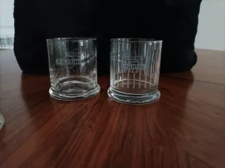 Set 7 bicchieri Martini in cristallo intagliato