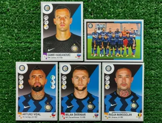 5 figurine calciatori Panini Inter 2020/21
