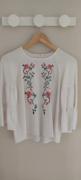 Blusa bordada talla única