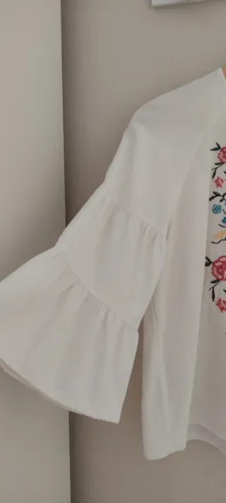 Blusa bordada talla única