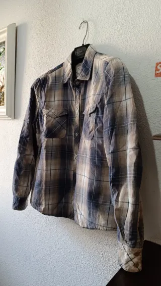 Camisa Corte inglés  cuadros acolchada TALLA L-XL