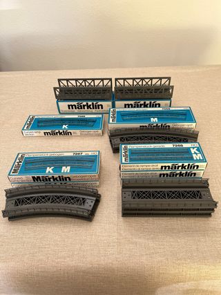 Puentes y rampas Märklín K/M.