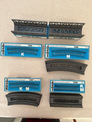 Puentes y rampas Märklín K/M.