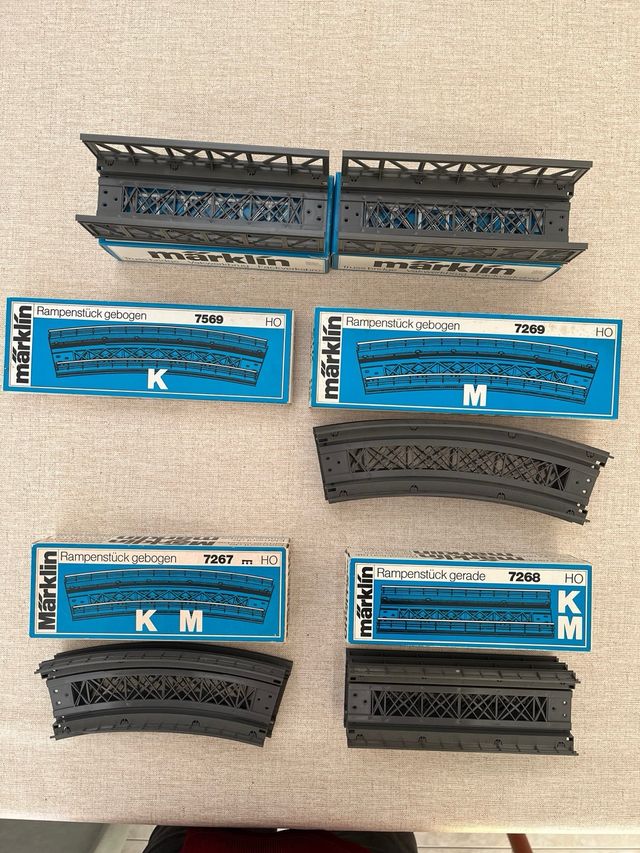Puentes y rampas Märklín K/M.