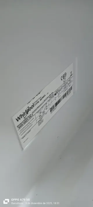 Nevera Whirlpool 1 Puerta No Frost A+