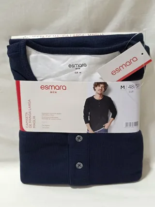 Camiseta Manga Larga Hombre. Talla M