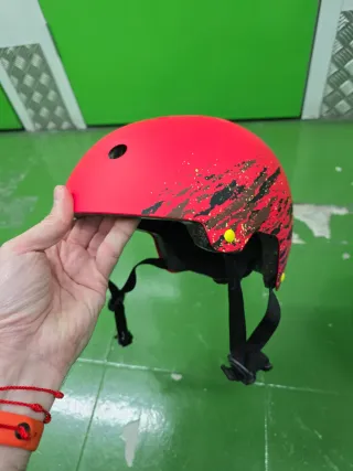 Cascos skate/bici niño rojo y azul