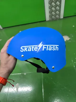 Cascos skate/bici niño rojo y azul