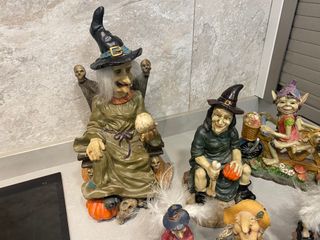Figuras Decorativas: Brujas, Duendes y Búho