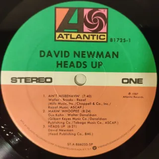 Vinilo David Newman Heads Up Jazz