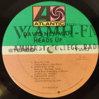 Vinilo David Newman Heads Up Jazz
