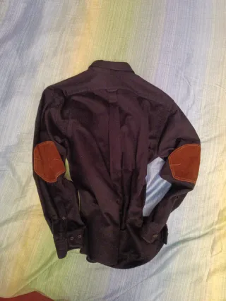 Camisa Faconable Cuadros Marrón y Negro