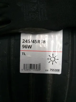 Neumático de coche precio de 2 neumáticos245/45R18