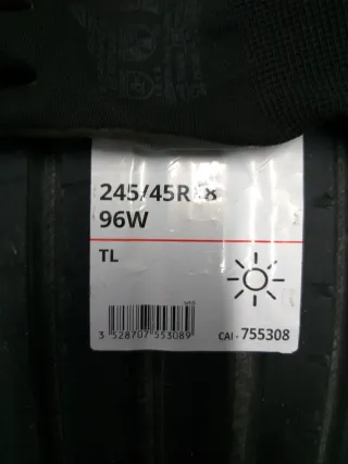Neumático de coche precio de 2 neumáticos245/45R18