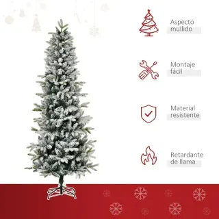 Árbol de Navidad nevado