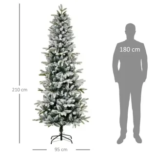 Árbol de Navidad nevado