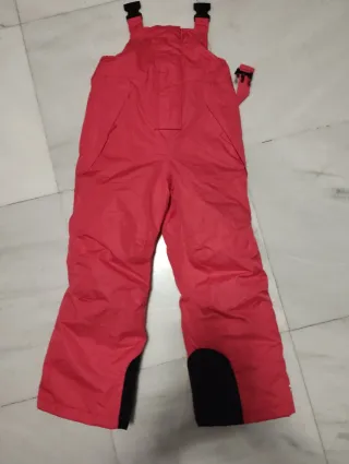 Peto de ski para niña fucsia 110 cm. Talla 5/6