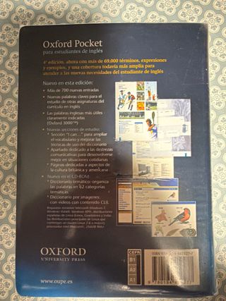 Diccionario Oxford Pocket para estudiantes de i...
